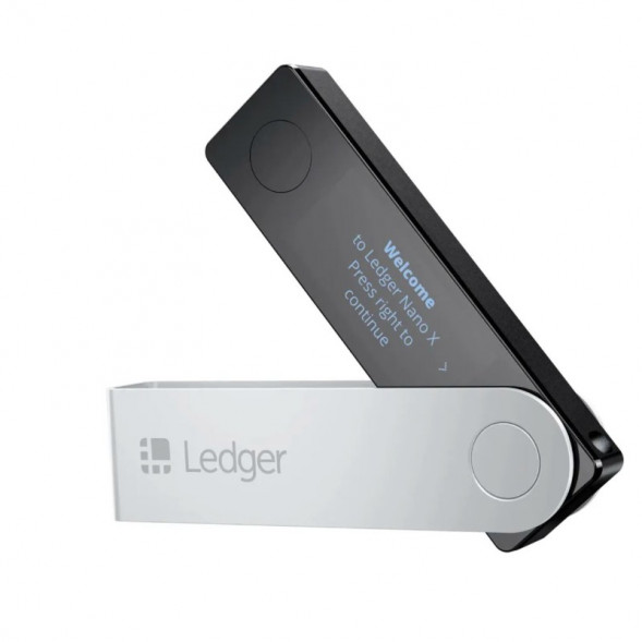 Аппаратный криптокошелек Ledger Nano X with $20 in Bitcoin , черный в Нижневартовске
