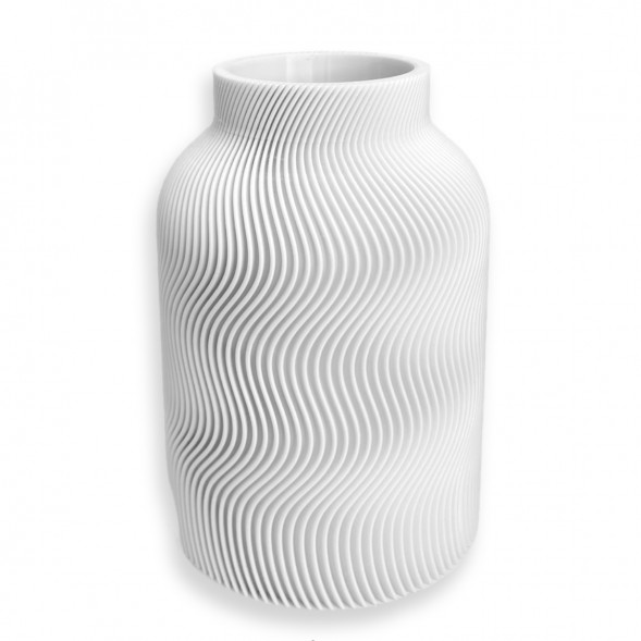 Ваза для сухоцветов HatRom Wave, белый в Нижневартовске