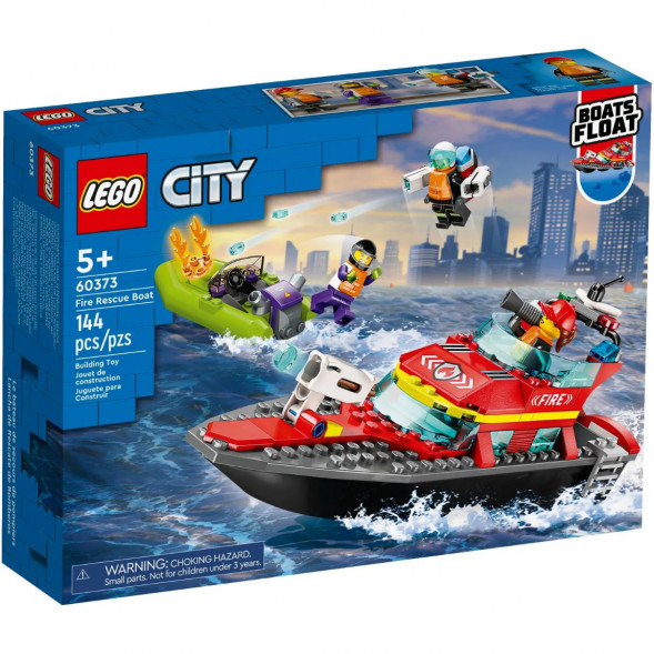 Конструктор LEGO City 60373 &amp;quot;Пожарно-спасательная лодка&amp;quot;, 144 деталей в Нижневартовске