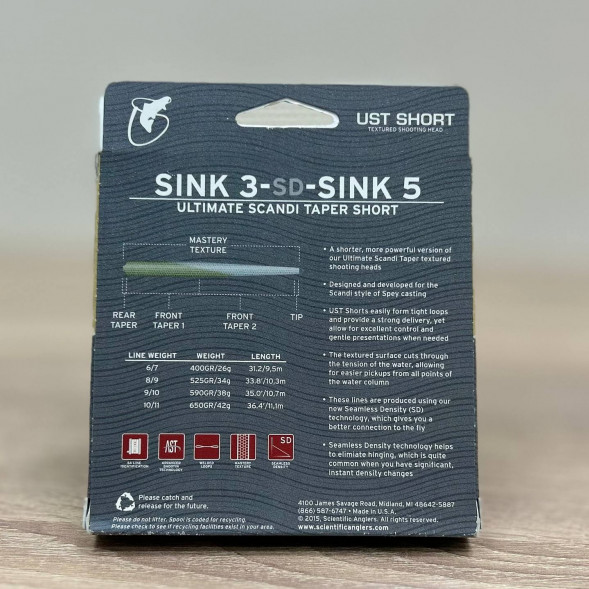 Рыболовная леска Scientific Anglers UST Short St-9/10-S3/S5 Sink 3-CD-Sink 5 125420 в Нижневартовске